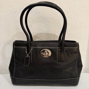 Coach Madeline Black Leather Purse